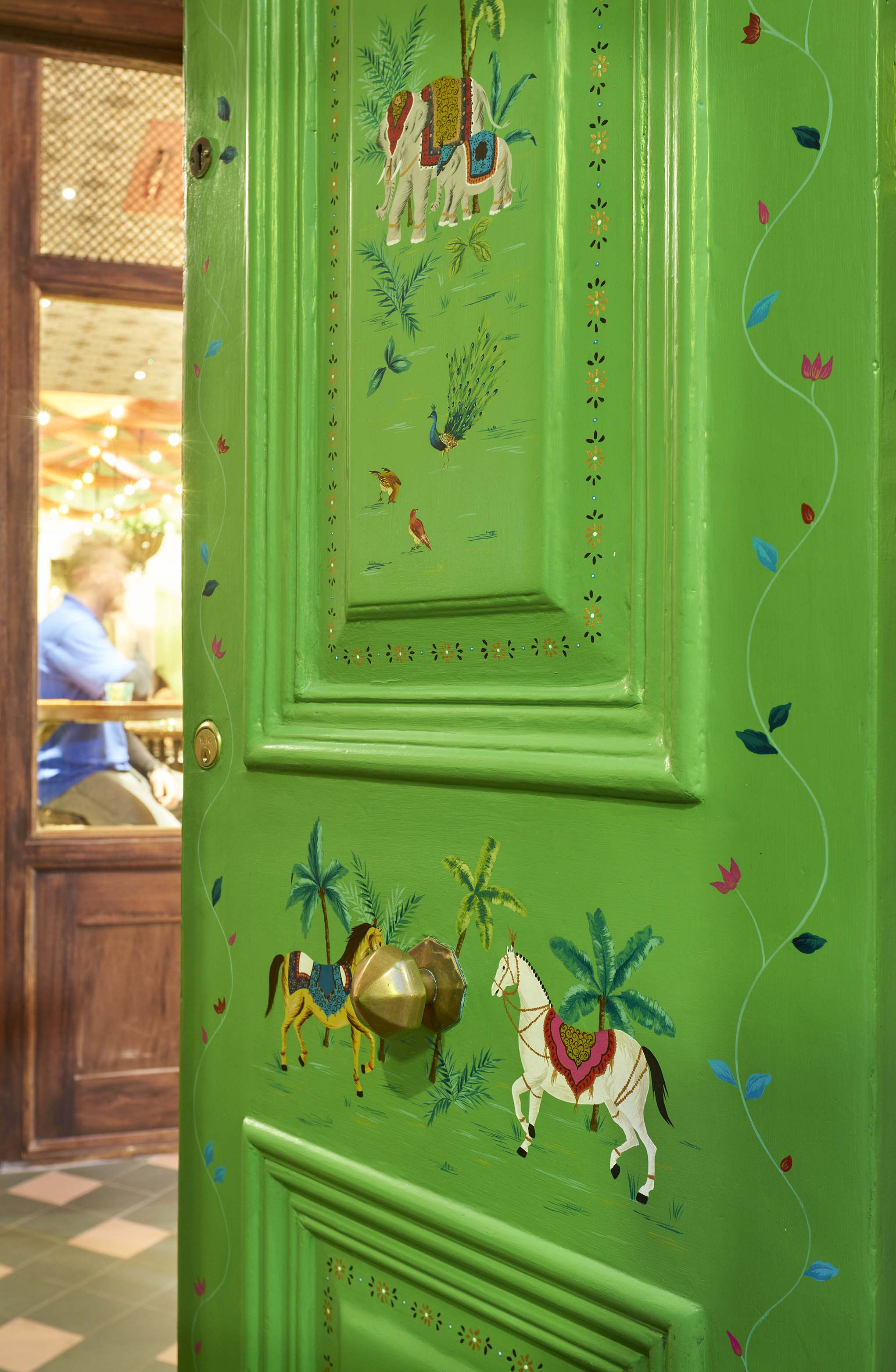 Entrance door detail.