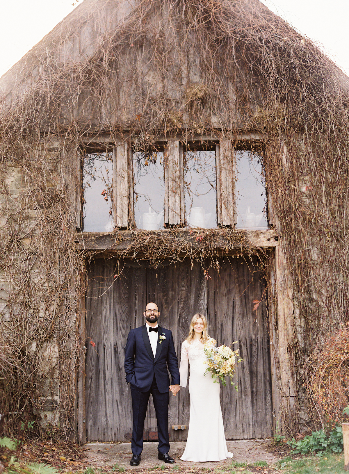 Blue Hill at Stone Barns wedding, event planner Ang Weddings and Events, photography Judy Pak, bride and groom, fall wedding