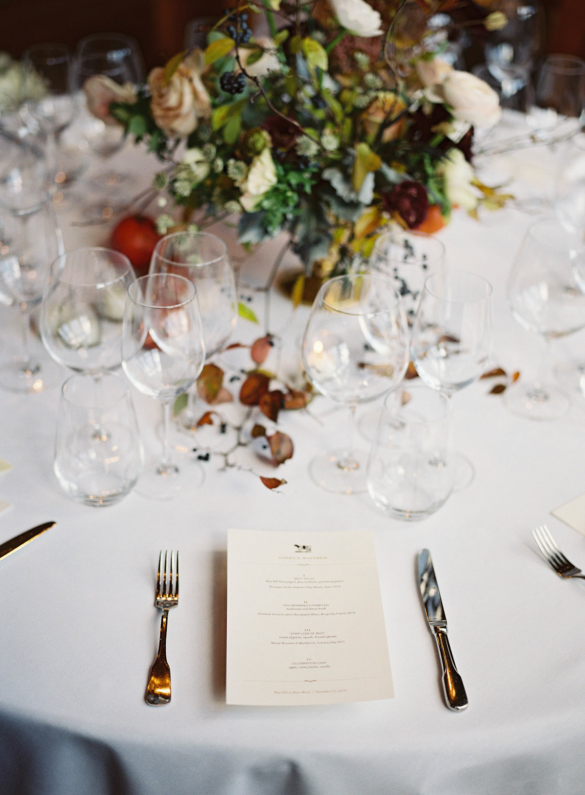 Blue Hill at Stone Barns Wedding,  Planning by Ang Weddings and Events, Photography by James at Judy Pak Photography, Flowers by Saipua