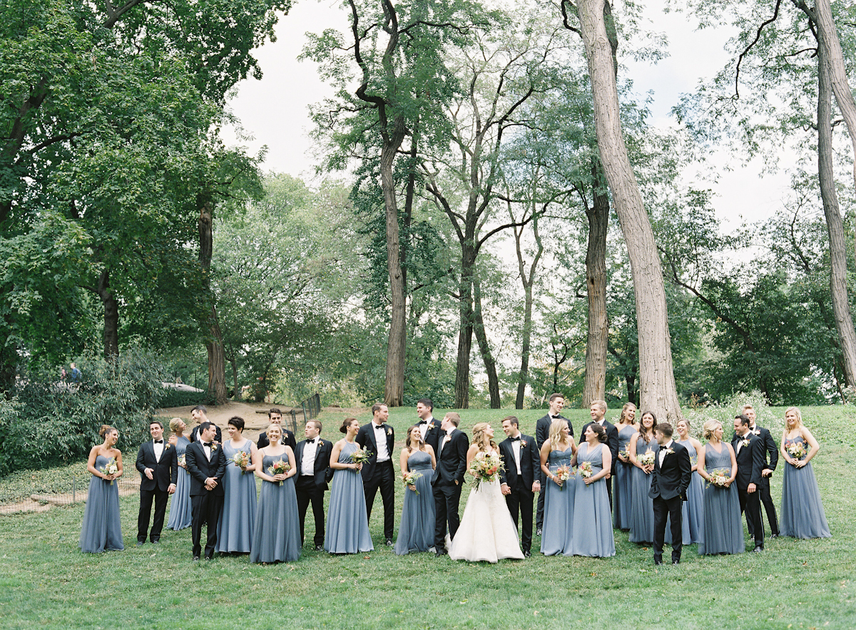 Bridesmaids and groomsmen at a Plaza wedding
