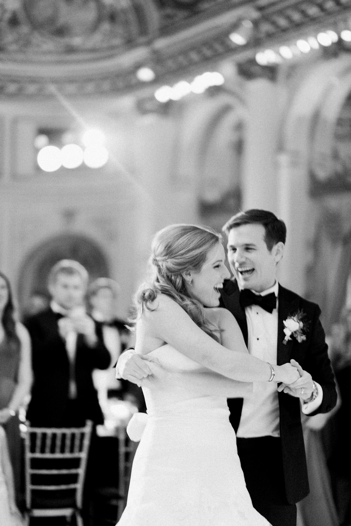 Bride and groom first dance at Plaza wedding