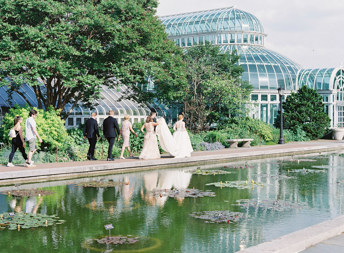 Brooklyn Botanic Gardens wedding, Judy Pak Photography, Ang Weddings and Events, Mimosa Floral Design, Isabelle Armstrong gown