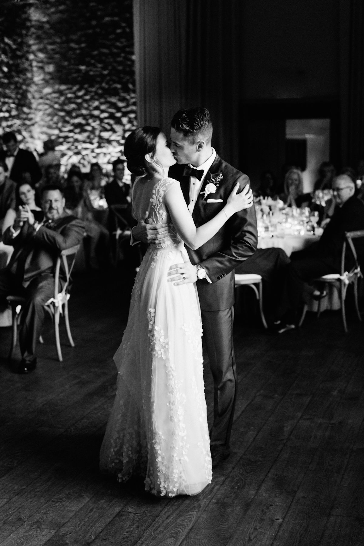 Bride and groom first dance at Blue Hill at Stone Barns wedding