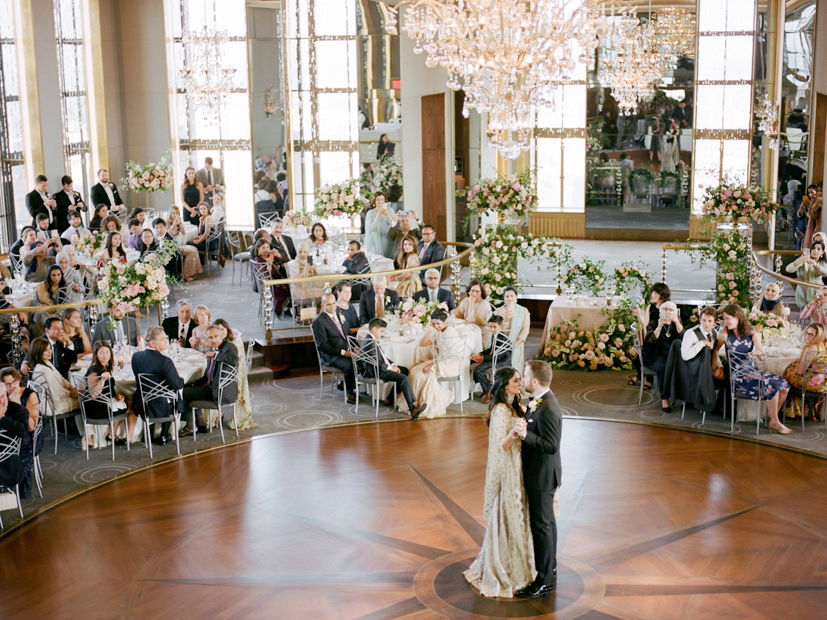 Bride and groom first dance at Rainbow Room wedding