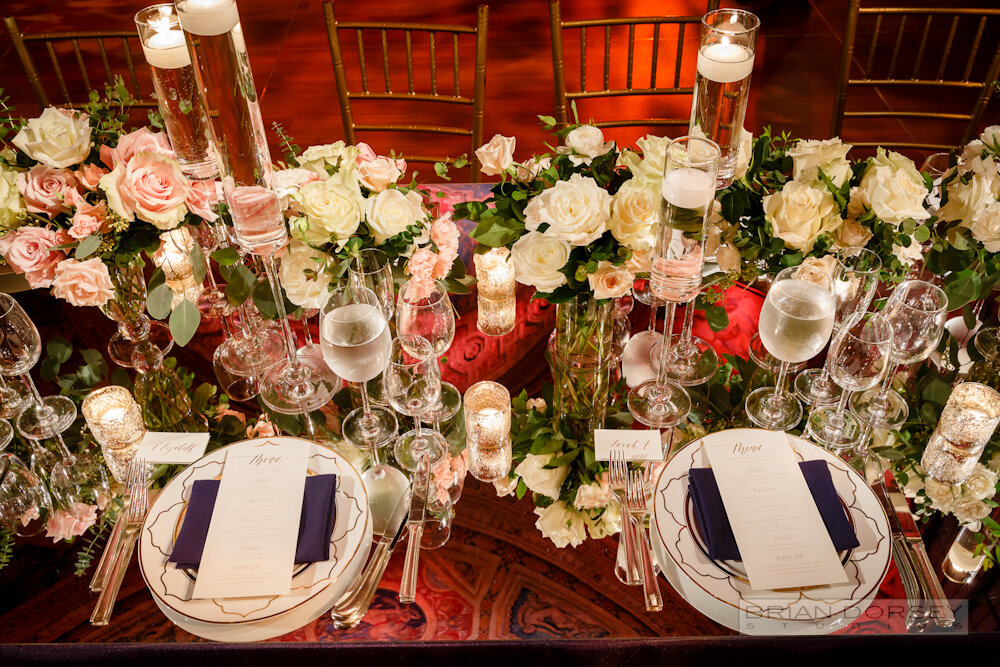 Cipriani 25 Broadway Wedding mirror table