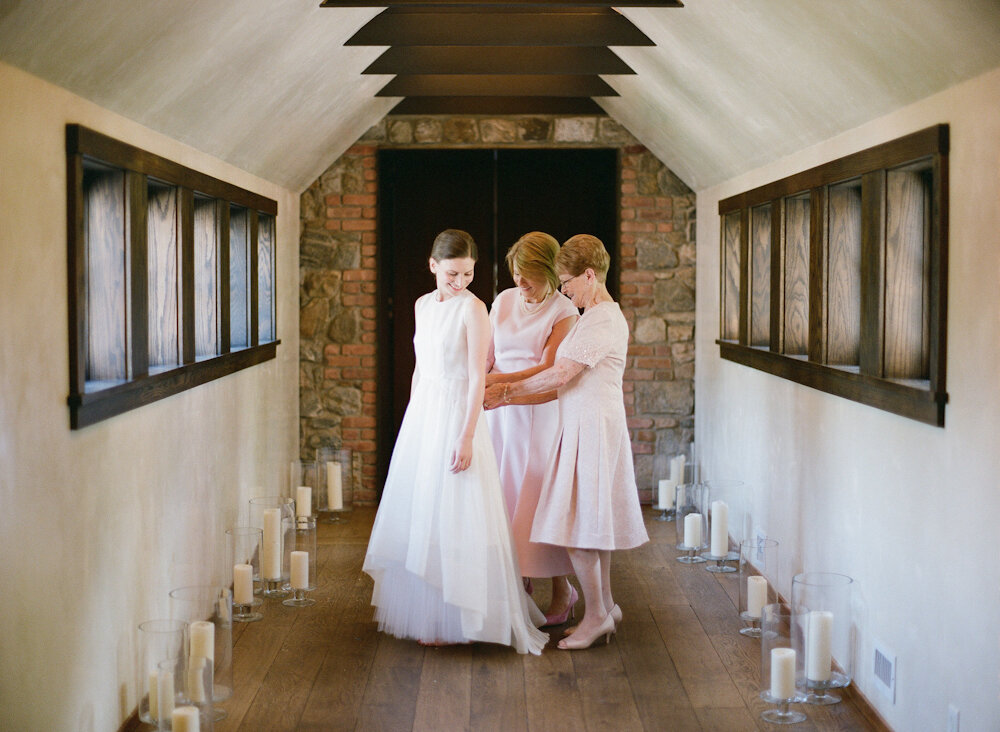 Blue Hill at Stone Barns wedding bride in Morgan le Fay