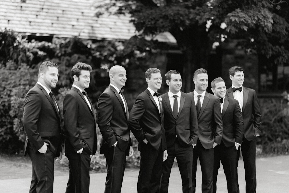 Blue Hill at Stone Barns wedding unofficial groomsmen