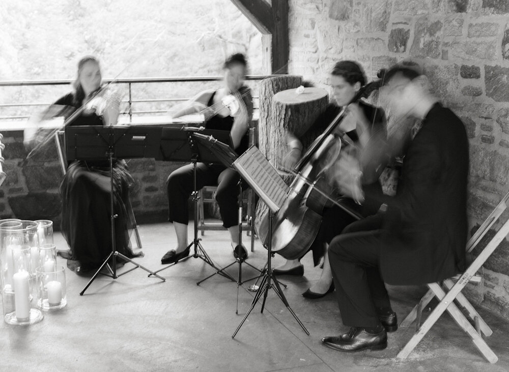 Blue Hill at Stone Barns wedding ceremony string