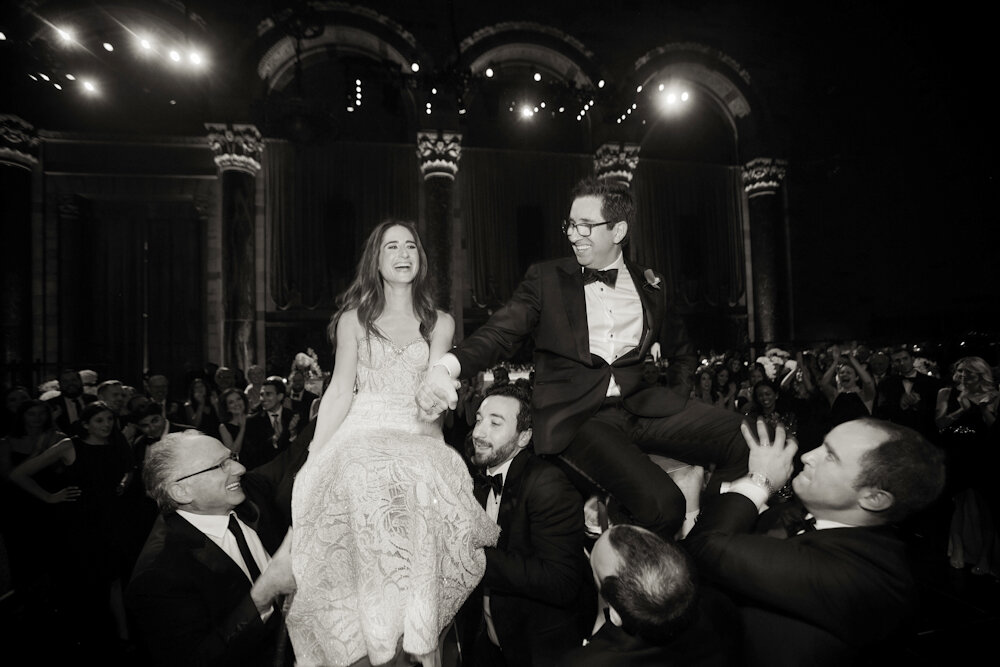 Cipriani 42nd street jewish wedding horah