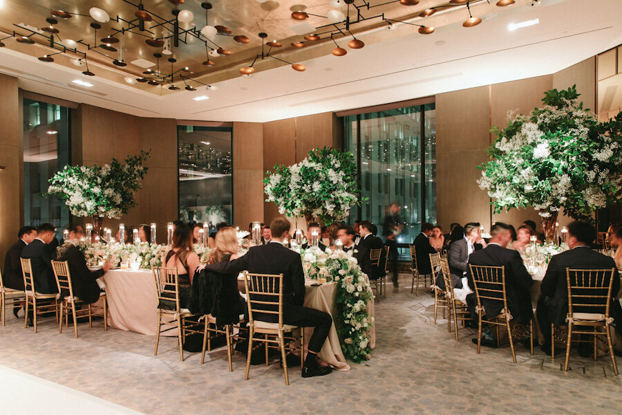 Four Seasons NYC wedding reception