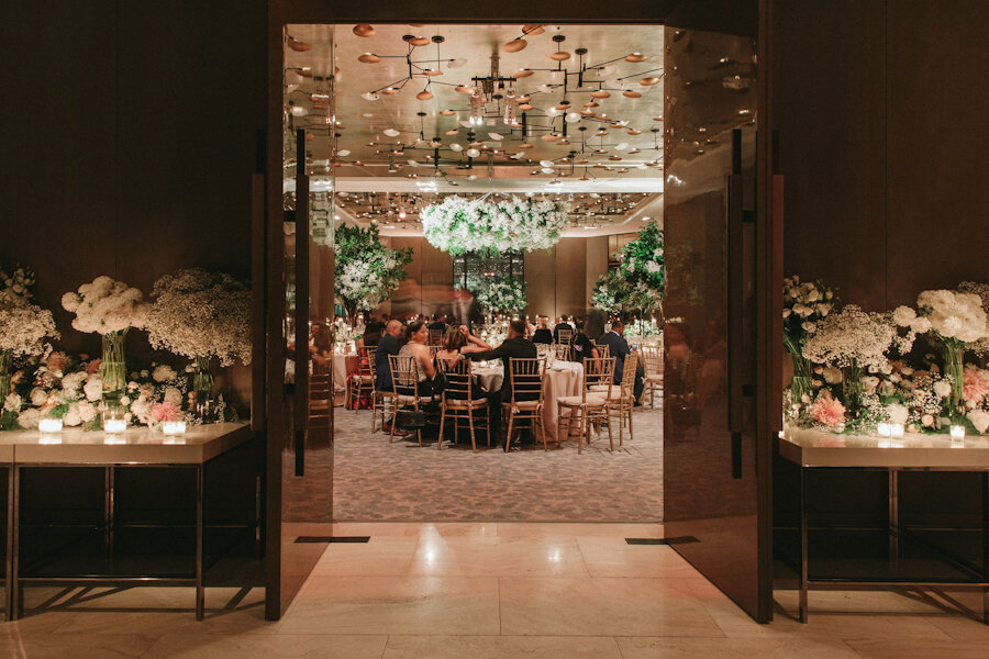 Four Seasons NYC wedding reception