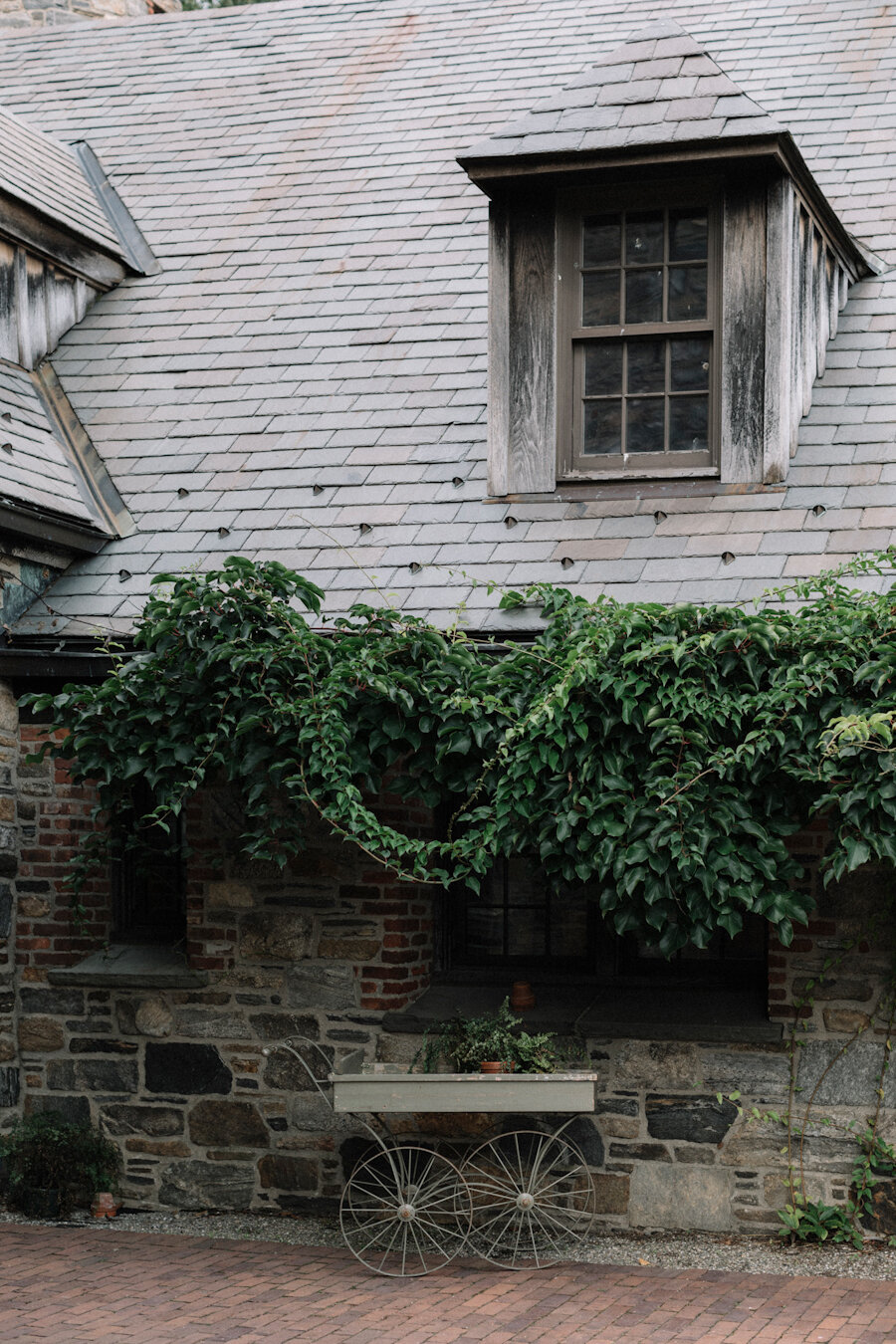 Blue Hill at Stone Barns wedding cart