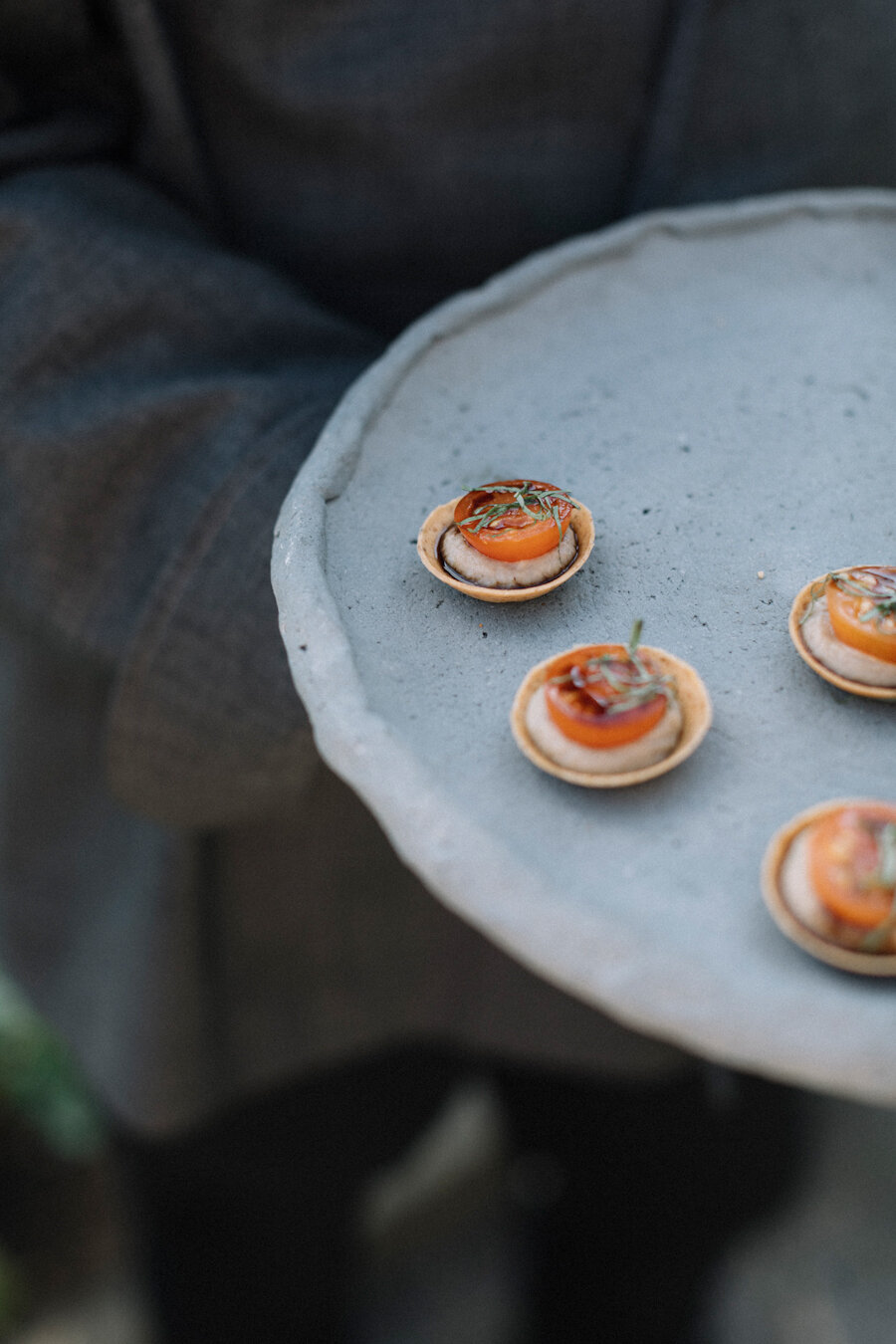 Blue Hill at Stone Barns wedding canapes