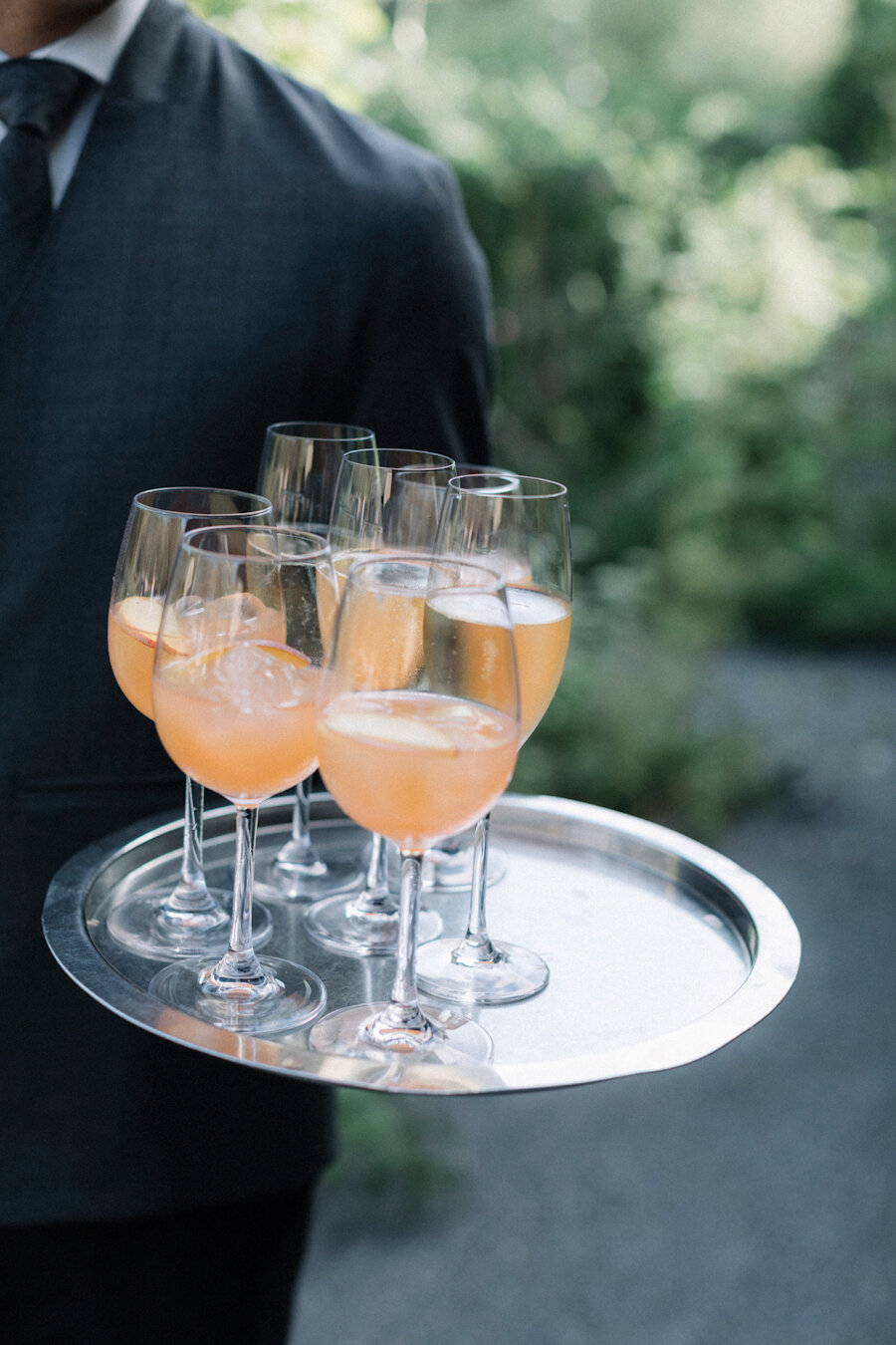 Blue Hill at Stone Barns wedding signature cocktail