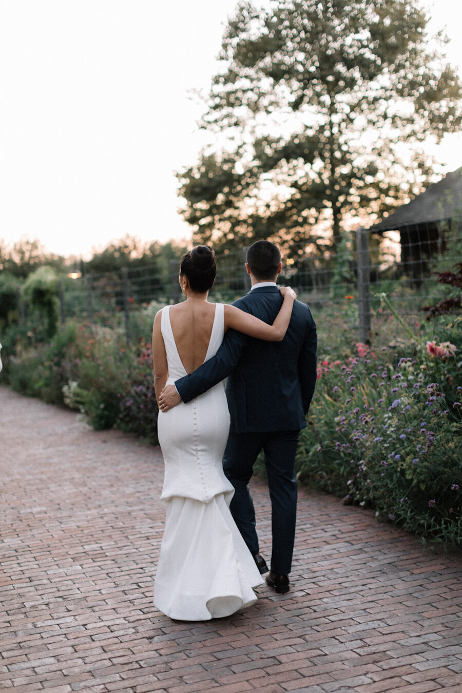 Blue Hill at Stone Barns wedding couple