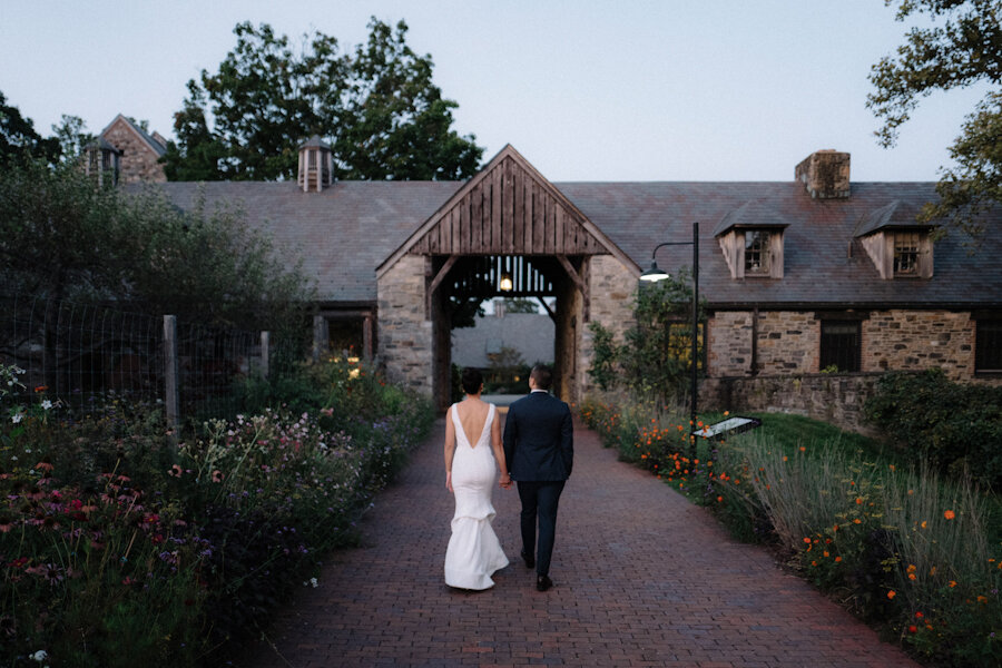 Blue Hill at Stone Barns wedding couple