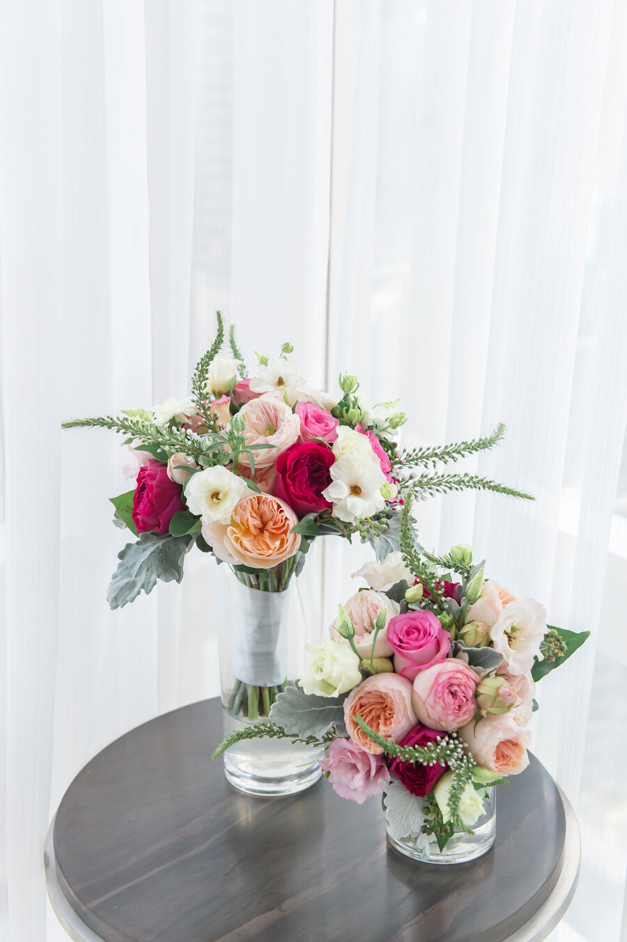 Mandarin Oriental New York wedding pink bouquet