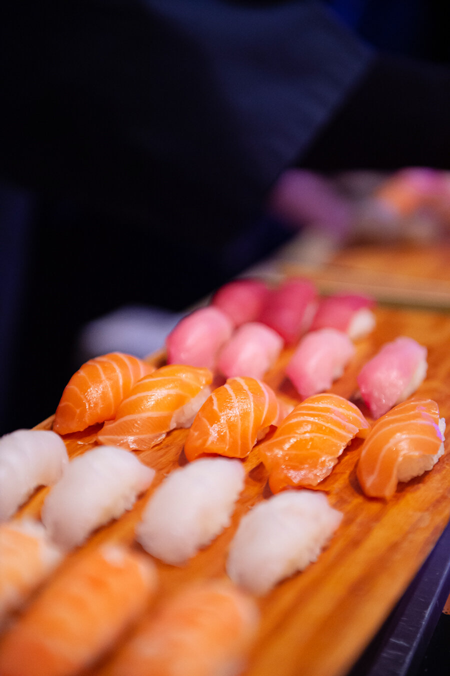 Mandarin Oriental New York wedding food sushi