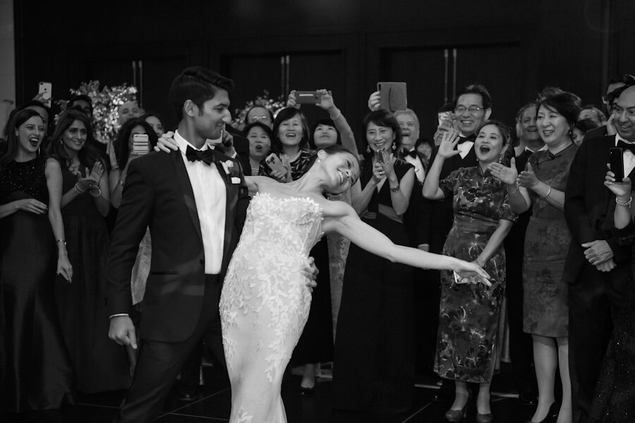 Mandarin Oriental new york wedding first dance for bride and groom
