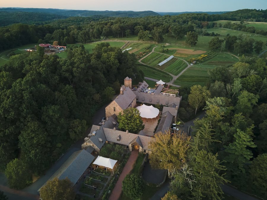 Blue Hill at Stone Barns from above