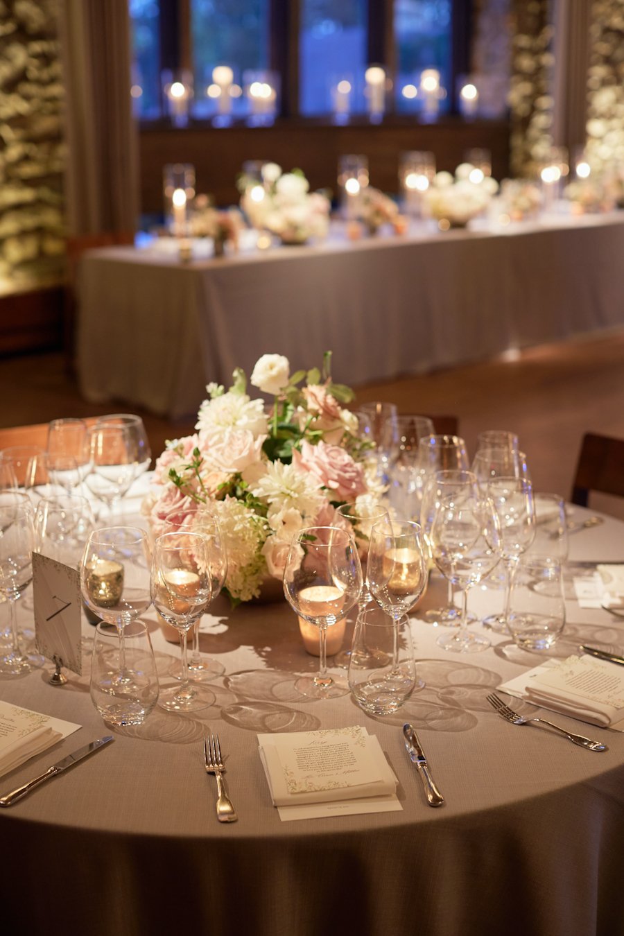 blue hill at stone barns wedding tablescape