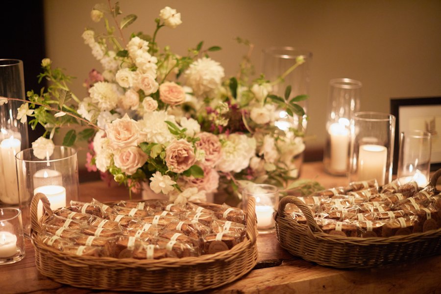blue hill at stone barns wedding favors cookies