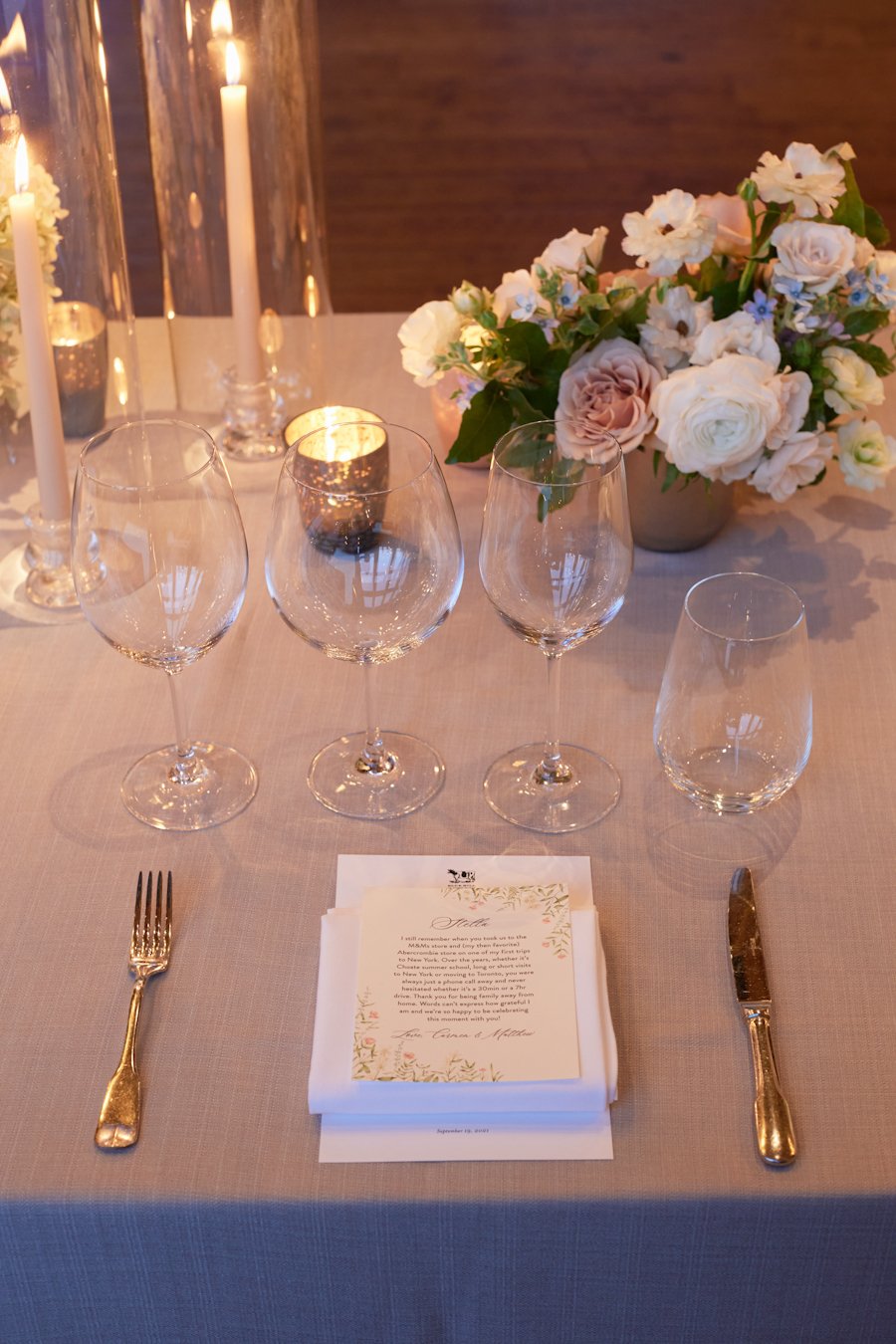 blue hill at stone barns wedding place cards