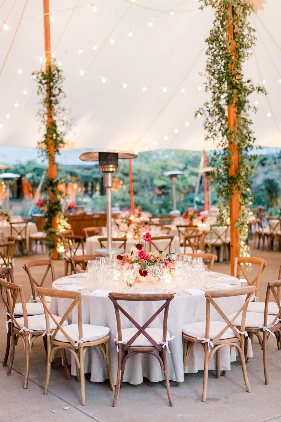 blue hill at stone barns wedding tent