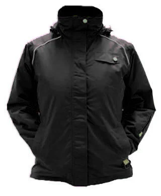 Aggression Venezuela PLUS Size Women's Snow Jacket- BLACK