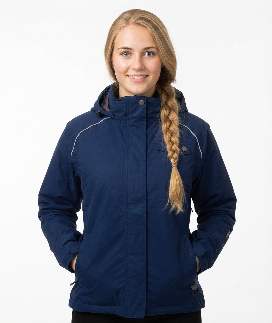 Aggression Venuzuela PLUS Size Women's Ski n Snow Jacket- NAVY