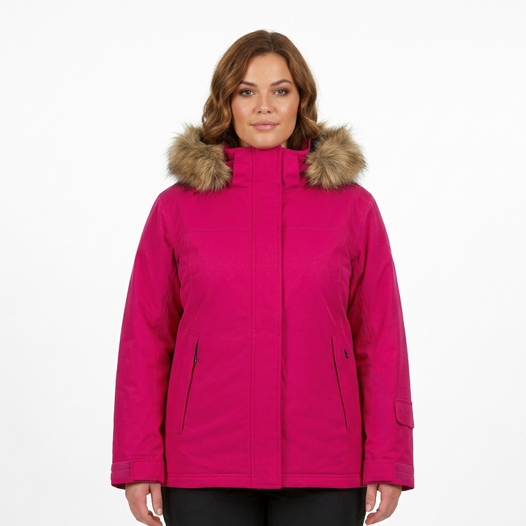 Cartel Brooklyn PLUS SIZE Women's Ski n Snow Jacket- CHERRYRIPE