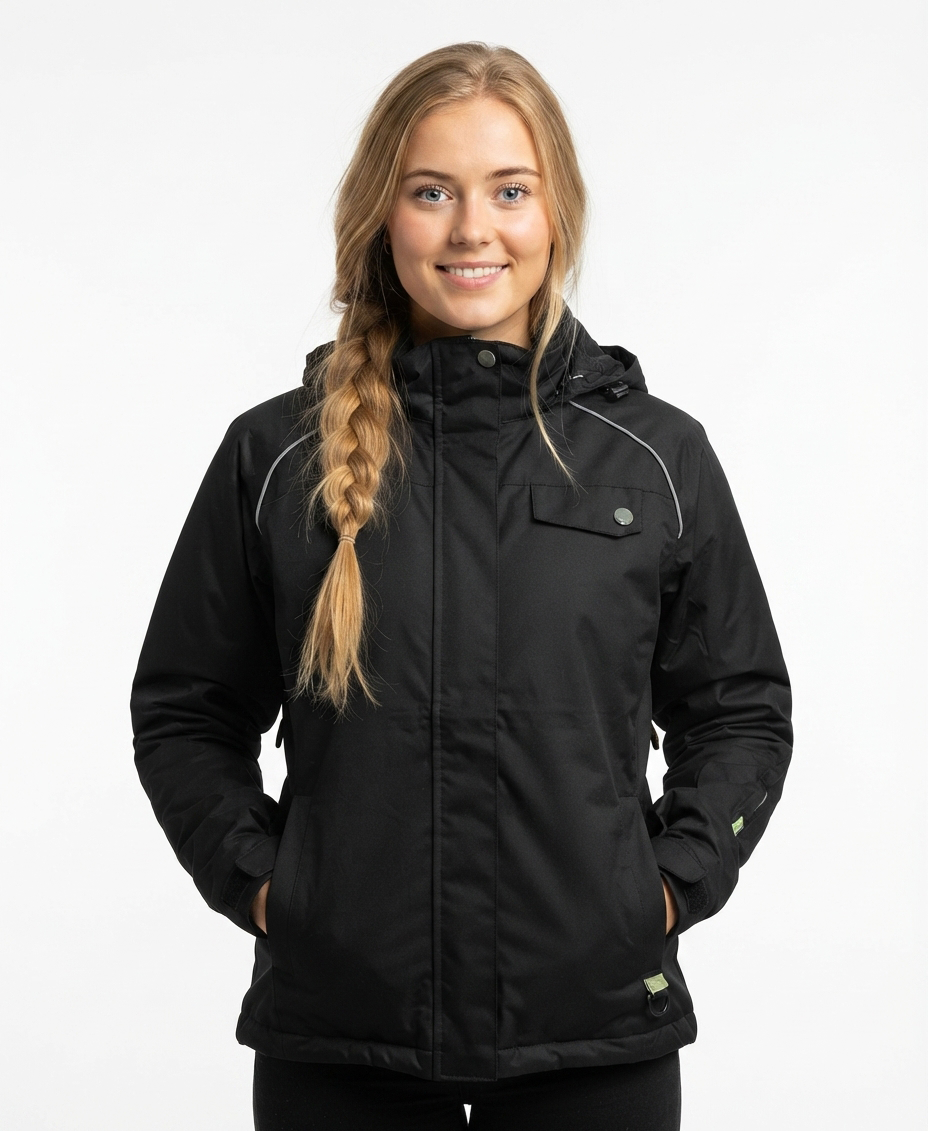 Aggression Venuzuela PLUS Size Women's Snow Jacket- BLACK