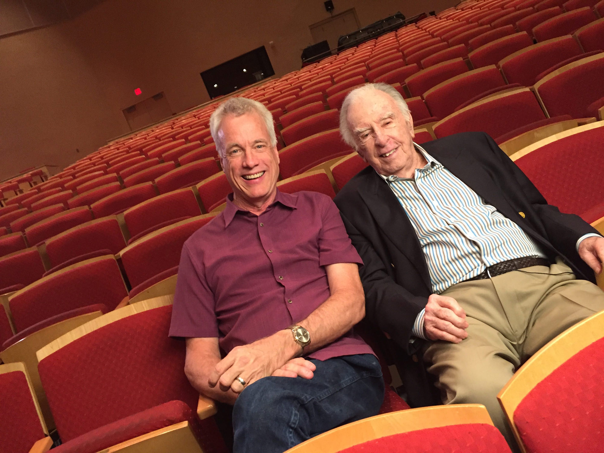 Craig Bohmler with his mentor, composer Carlisle Floyd