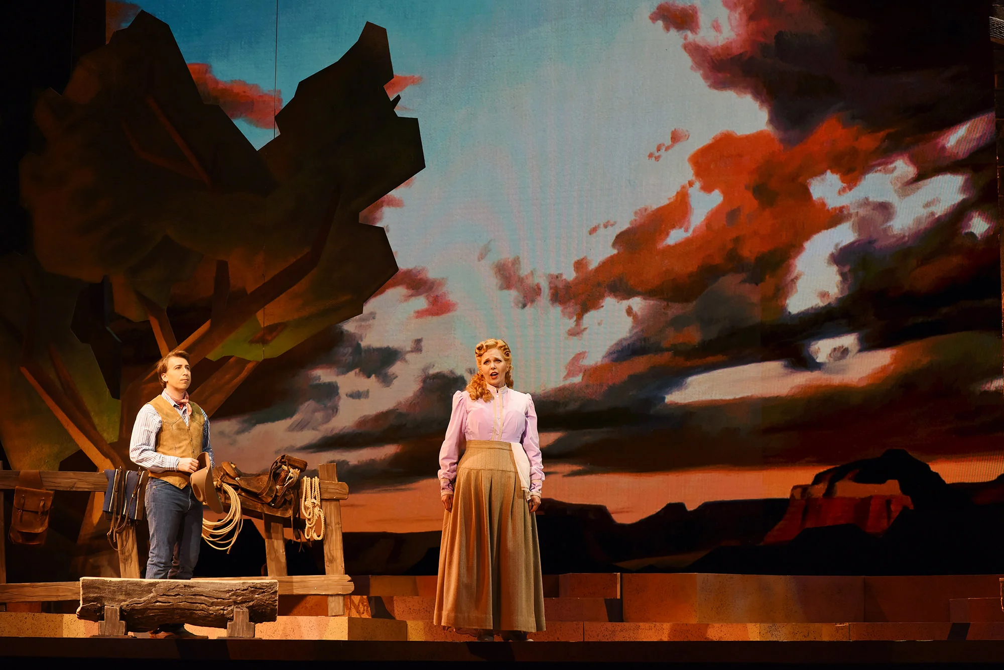 Joshua Dennis as Venters; Karin Wolverton as Jane WIthersteen