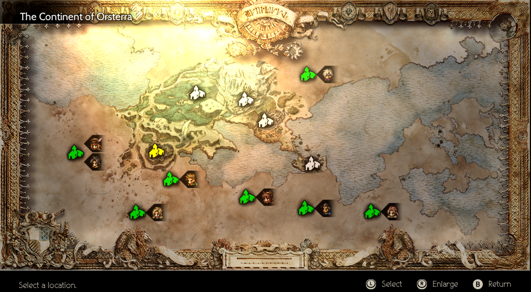 The overworld map seems small, but packs quite a lot of content.