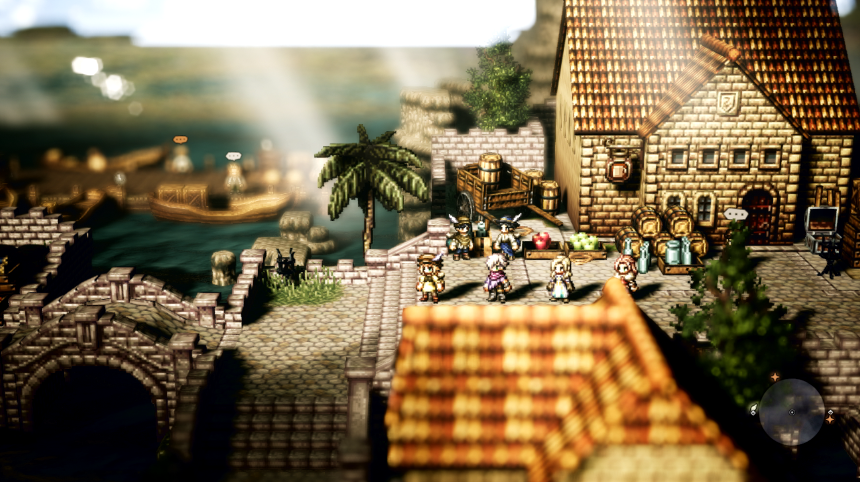 Blur effects in the foreground and background can become distracting.