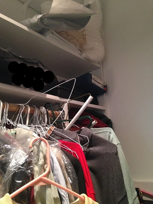 Walk-in closet - left side BEFORE