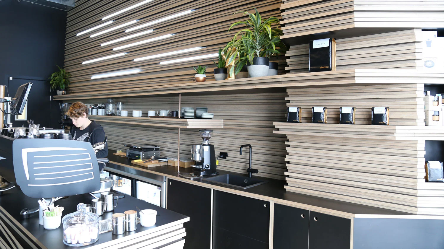 Atomic Cafe, Wynyard Quarter by Paul Izzard Design