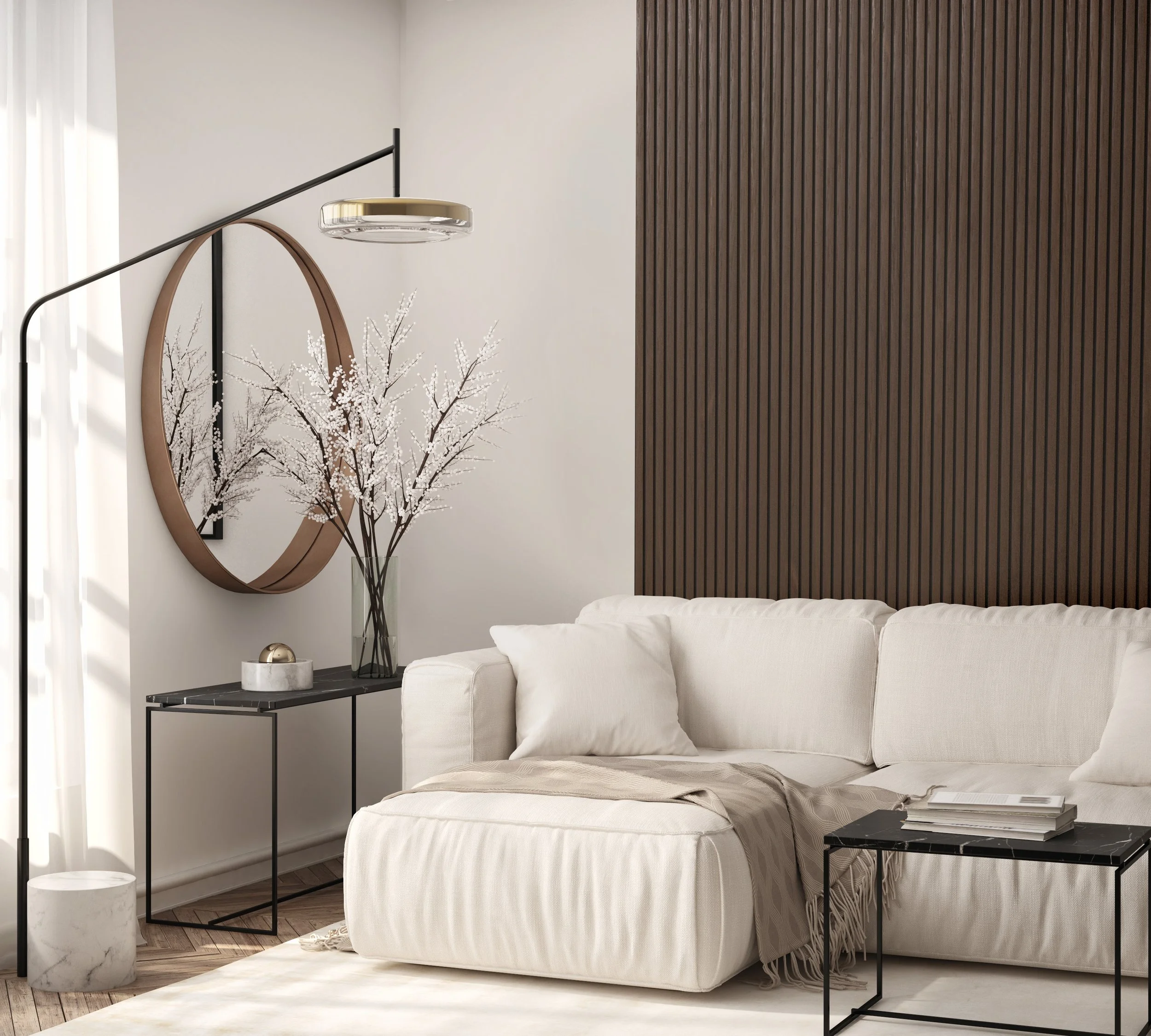  Smoked Walnut on Black 