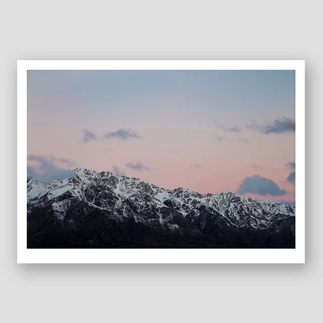 'Mountains Over Wanaka' Photographic print