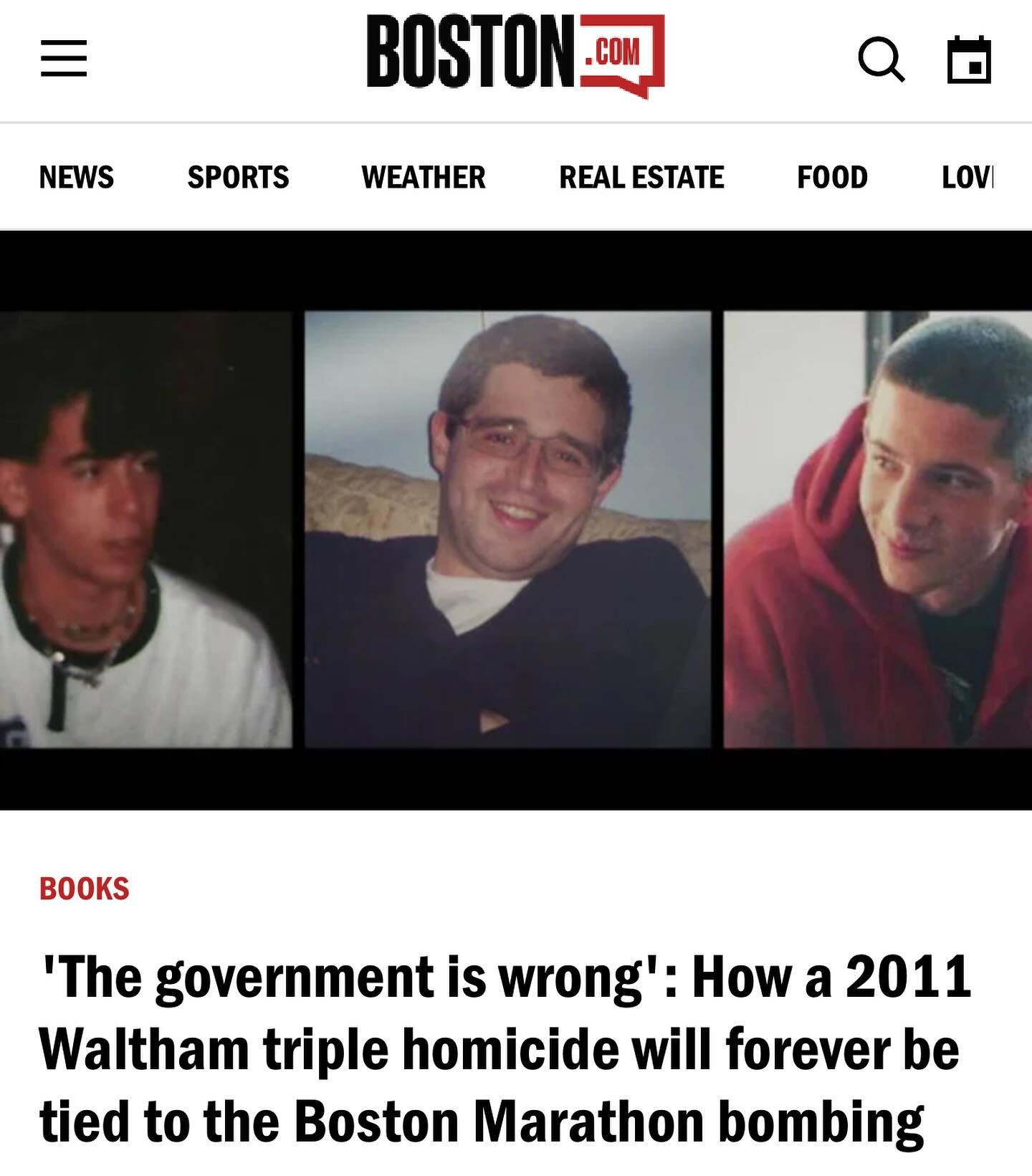 Yes. Thank you. Please read. The Middlesex County District Attorney&rsquo;s Office remains in charge of this officially unsolved open murder case with no oversight. Link in bio. 

https://www.boston.com/culture/books/2024/04/26/waltham-murders-book-s