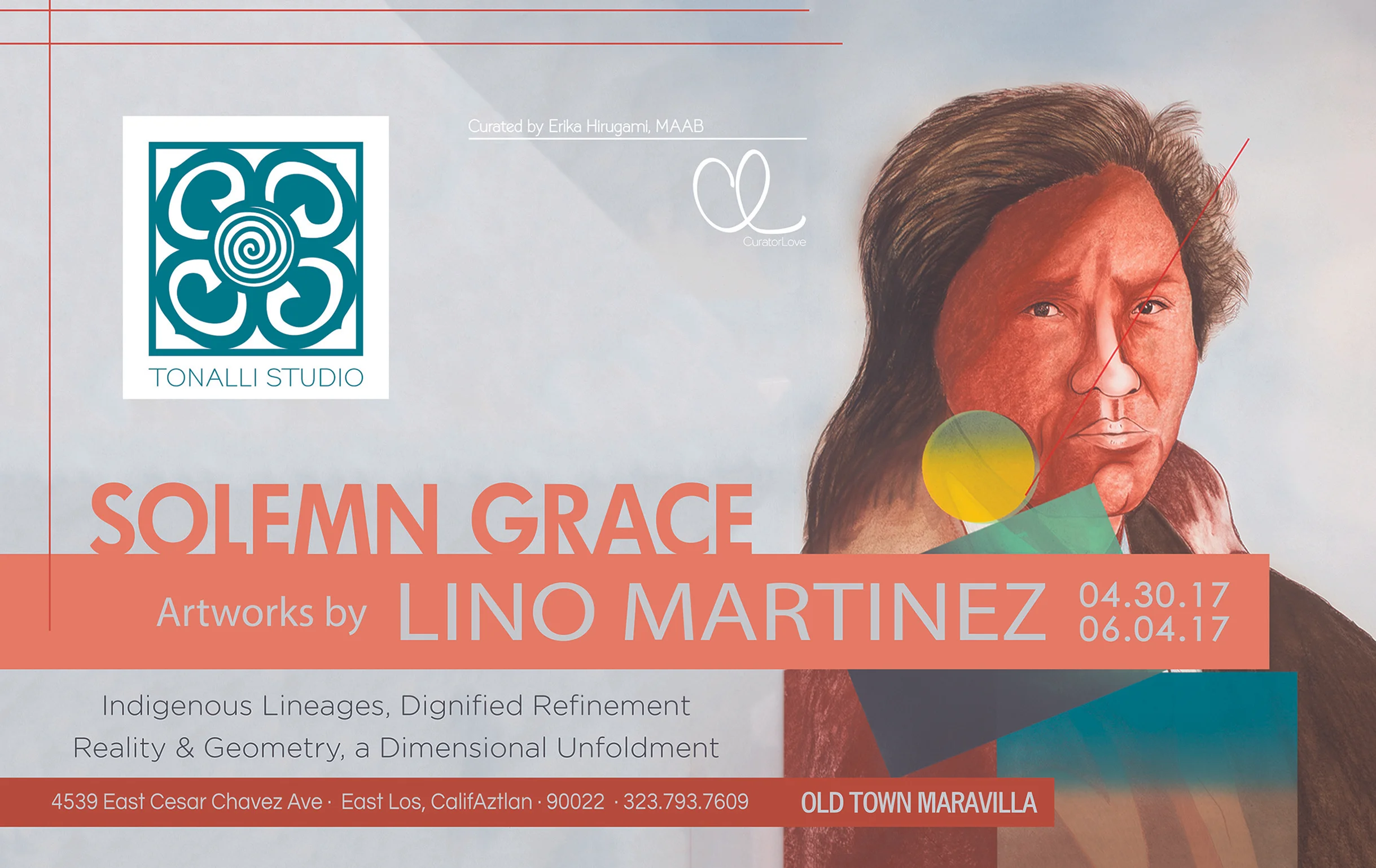 Standing on Earth, Lino Martinez, 44" x 30" mixed media, 2011, 