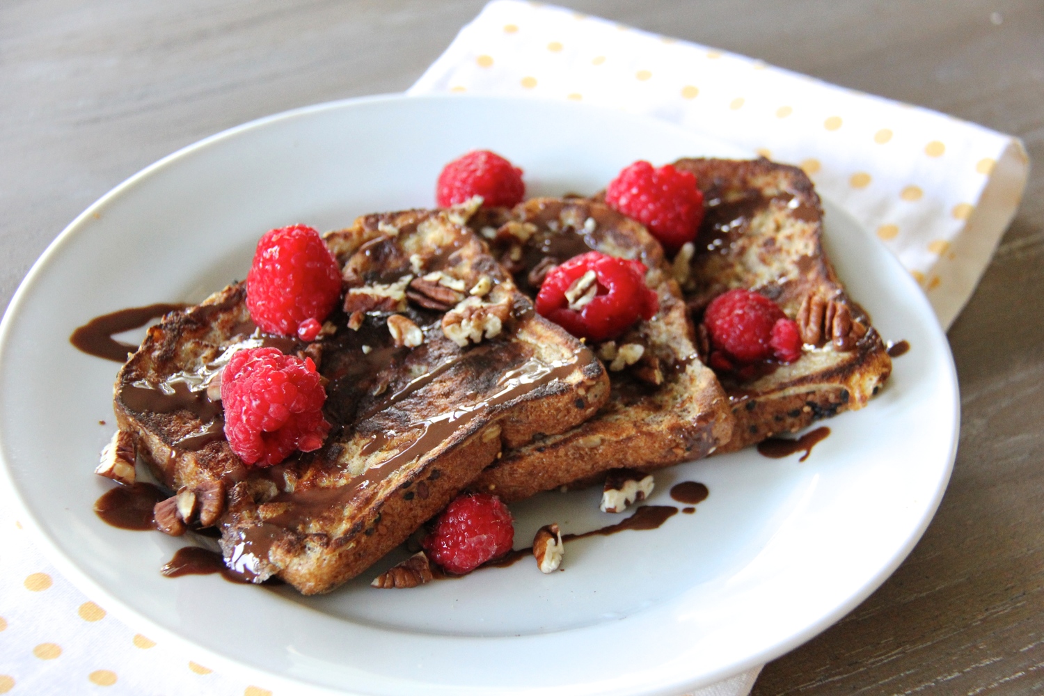 Chocolate Raspberry French Toast