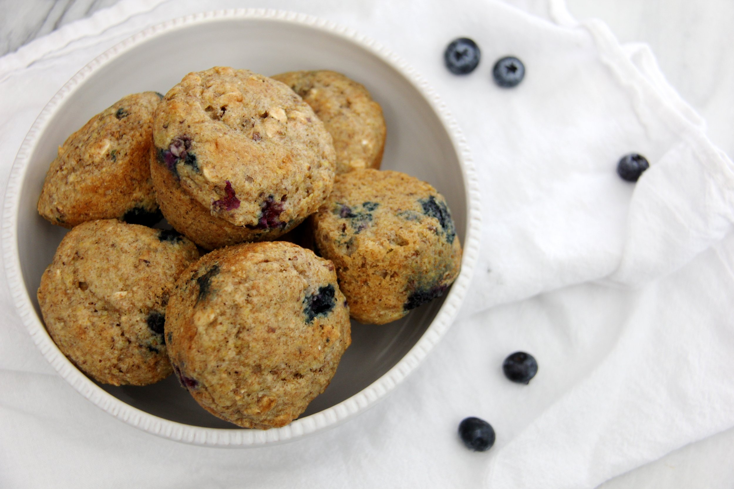 Health Nut Blueberry Muffins