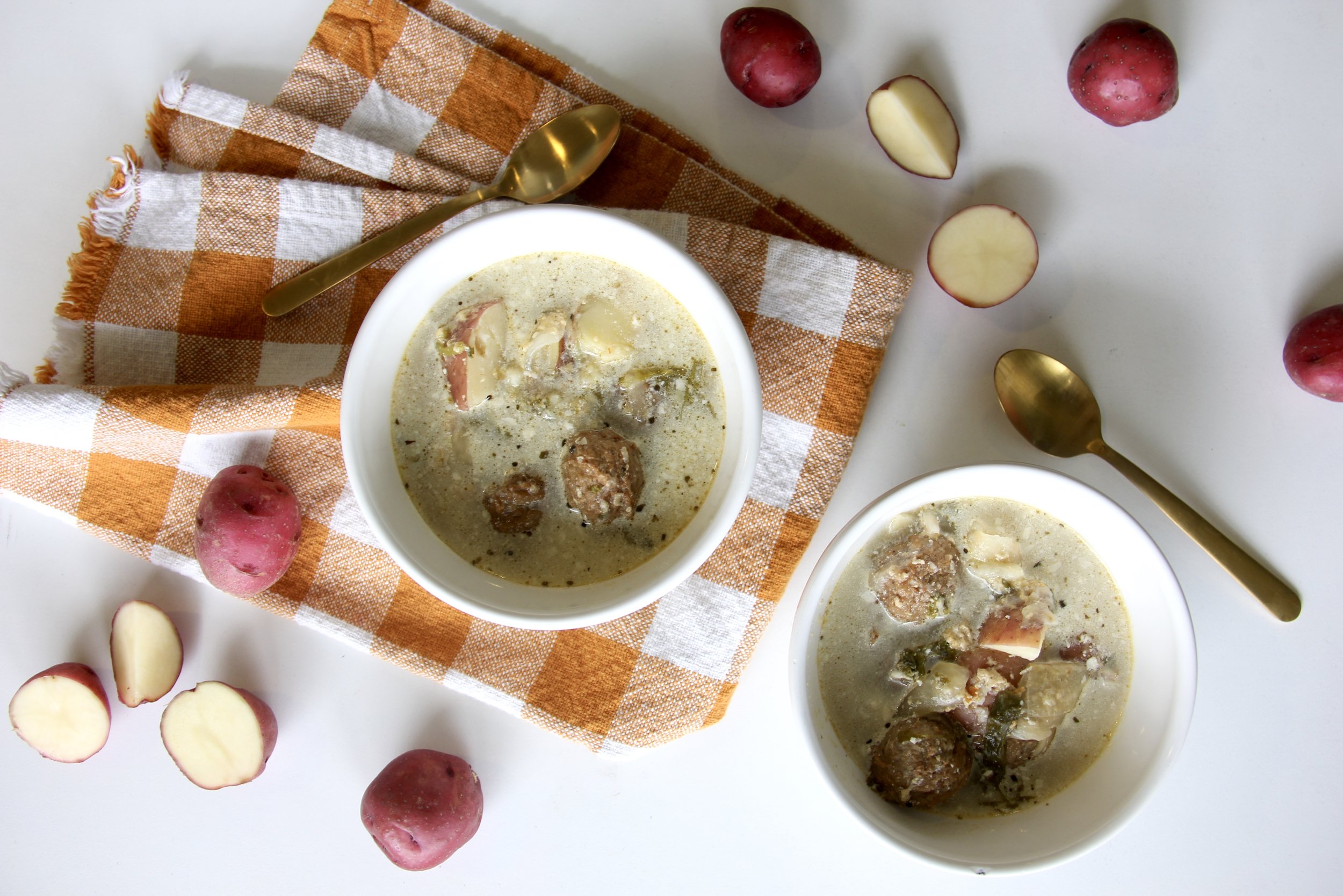 Instant Pot Meatball + Veggie Soup