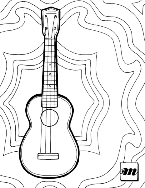 Guitar Coloring Pages Printable for Free Download