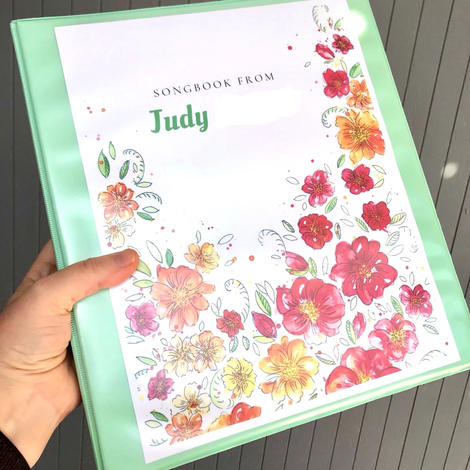 After inheriting a special set of music from a neighbor , I put the delicate papers into sheet protectors and re-homed them in a new binder.
