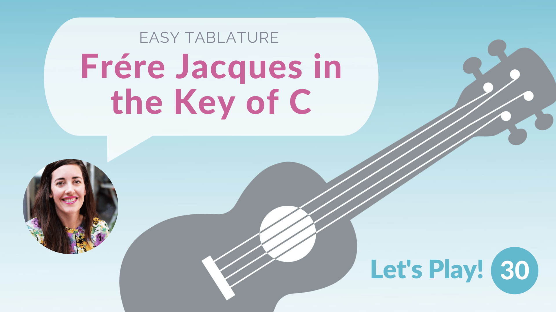 Tab: Frére Jacques in the Key of C