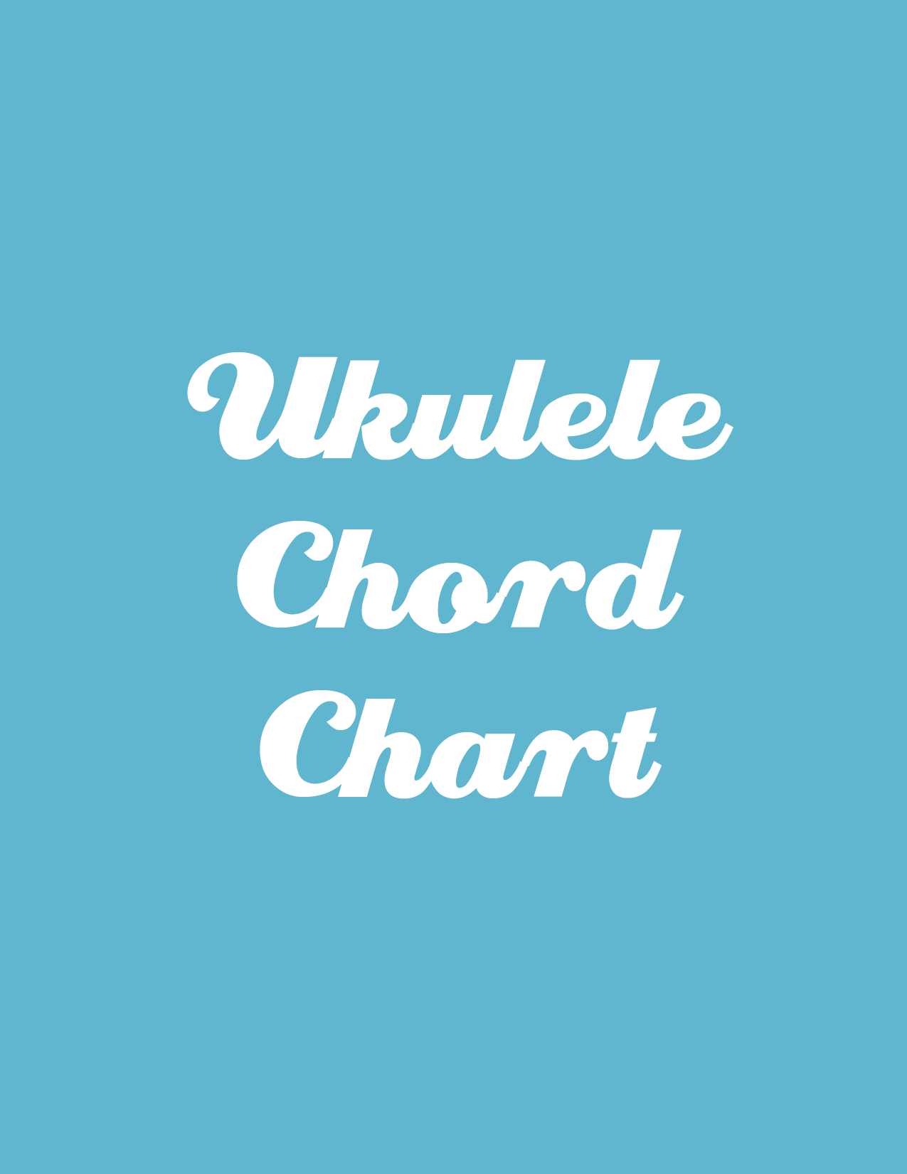 Ukulele Chord Chart