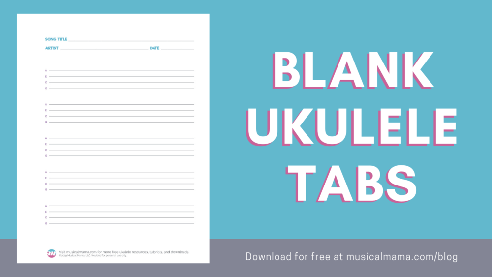 Blank Ukulele Tabs